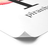 P voor het Poster Piranha (Hoek)