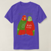 P voor kerstminnaar met prettige kerst op t t-shirt (Design voorkant)