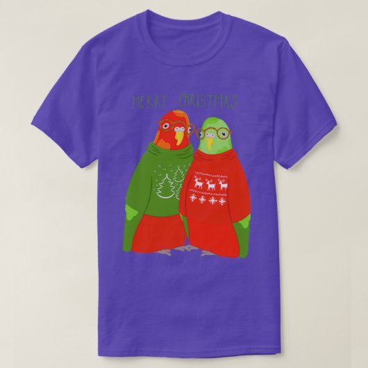 P voor kerstminnaar met prettige kerst op t t-shirt (Design voorkant)