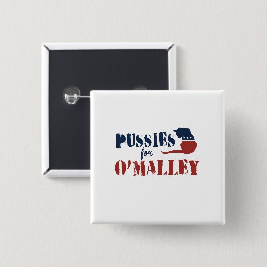 P voor O'Malley Vierkante Button 5,1 Cm (Voorkant /achterkant)