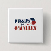 P voor O'Malley Vierkante Button 5,1 Cm (Voorkant)