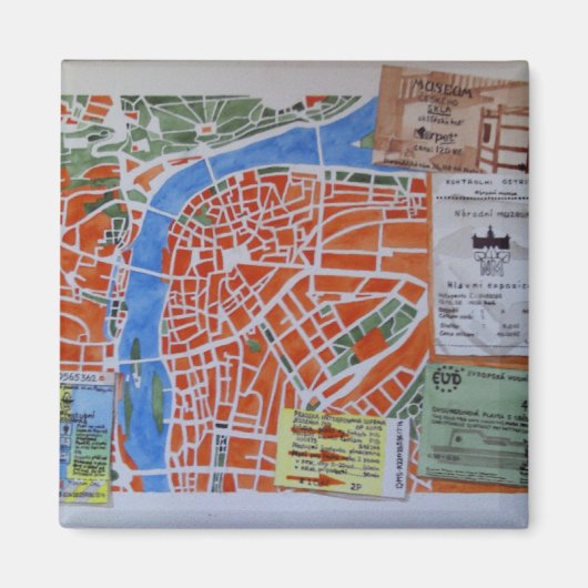 P voor Praagse magneet (Voorkant)