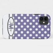 P & W Polka-dot Monogram iPhone 5 Hoesje (Achterkant (horizontaal))