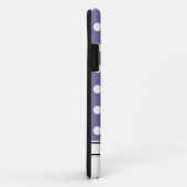P & W Polka-dot Monogram iPhone 5 Hoesje (Achterkant/rechts)