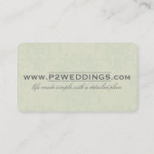 P Weddings Visitekaartje (Achterkant)