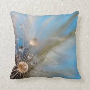 © P Wherrell Dandelion zaden waterdruppels Kussen