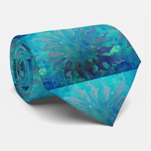 © P Wherrell Dolphin cirkel digitaal schilderij Stropdas (Opgerold)