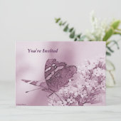 © P Wherrell hedendaagse vlinder op boeddleia Kaart (Staand voorkant)