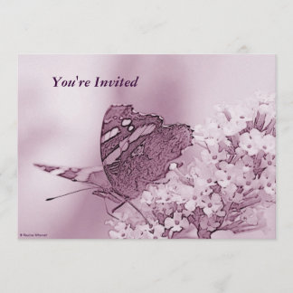 © P Wherrell hedendaagse vlinder op boeddleia Kaart