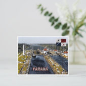 PA0003 Amerika - Panama - Kanaalsloten - panoramis Briefkaart (Staand voorkant)