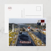 PA0003 Amerika - Panama - Kanaalsloten - panoramis Briefkaart (Voorkant / Achterkant)