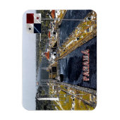 PA0003 Amerika - Panama - Kanaalsloten - panoramis Magneet (Verticaal)