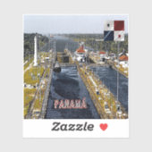 PA0003 Amerika - Panama - Kanaalsloten - panoramis Sticker (Vel)