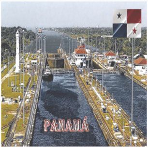 PA0003 Amerika - Panama - Kanaalsloten - panoramis Sticker