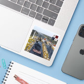 PA0003 Amerika - Panama - Kanaalsloten - panoramis Sticker (Laptop met iPhone)