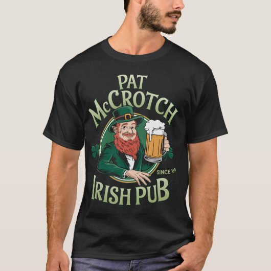 PA42 Pat McCrotch Irish Pub St. Patrick's Day T-shirt (Voorkant)