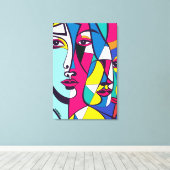 PA_003 Abstracte Pop Kunst Canvas Afdruk (Insitu (Houten vloer))