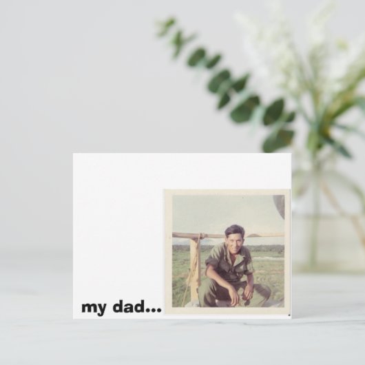 pa%20004, mijn vader... briefkaart (Staand voorkant)