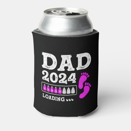 Pa 2024 Lading Toekomst Vader Papa Verwacht Blikjeskoeler (Blikje Achterkant)