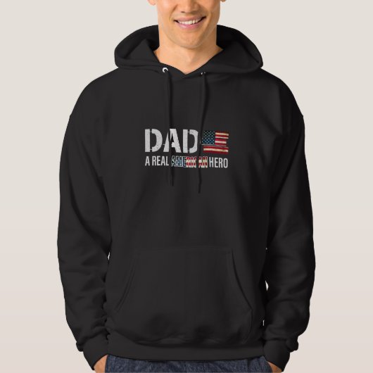 Pa A Real American Hero Proud Hoodie (Voorkant)