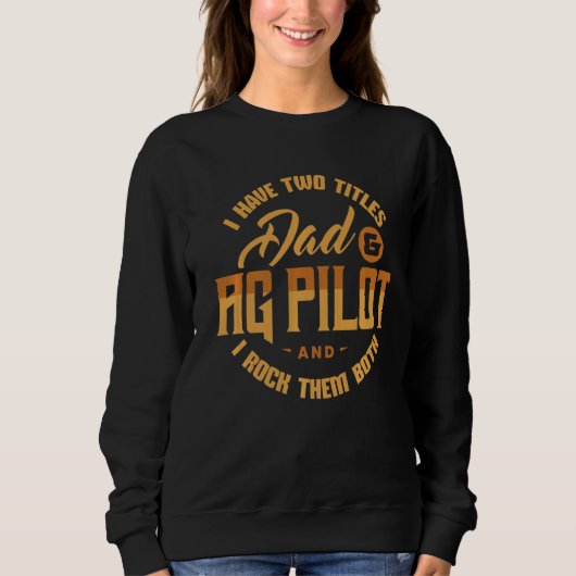 Pa AG Pilot Crop Duster Aerial Application Device Trui (Voorkant)