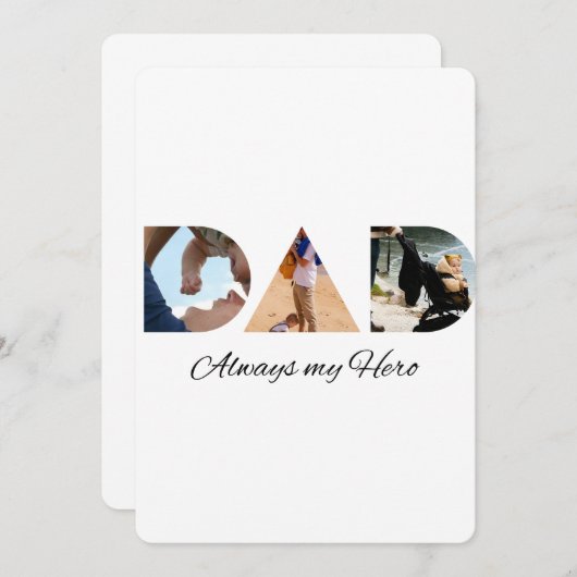 PA: Altijd mijn held Kaart (Voorkant / Achterkant)