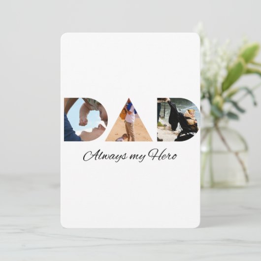 PA: Altijd mijn held Kaart (Staand voorkant)