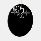 PA Assistent arts hartslag Keramisch Ornament (Rechts)