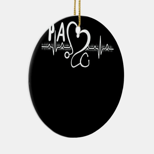 PA Assistent arts hartslag Keramisch Ornament (Rechts)