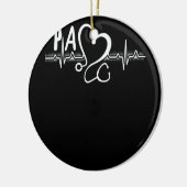 PA Assistent arts hartslag Keramisch Ornament (Links)