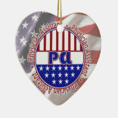 PA Assistent arts PATRIOTISCH BADGE Keramisch Ornament (Rechts)