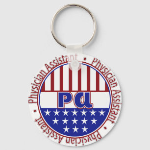 PA Assistent arts PATRIOTISCH BADGE Sleutelhanger