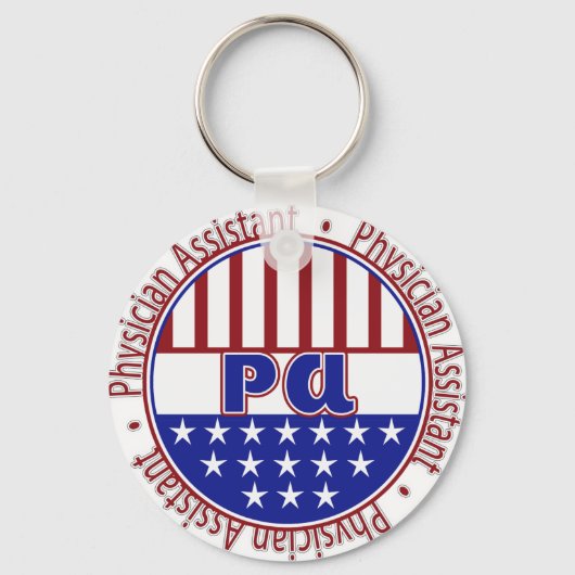 PA Assistent arts PATRIOTISCH BADGE Sleutelhanger (Voorkant)