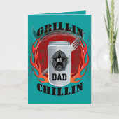 Pa Barbecue Grillin and Chillin Card Kaart (Voorkant)