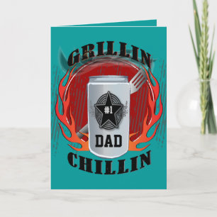 Pa Barbecue Grillin and Chillin Card Kaart