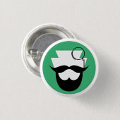 PA Bearded Gentlemen's Pin Ronde Button 3,2 Cm (Voorkant /achterkant)