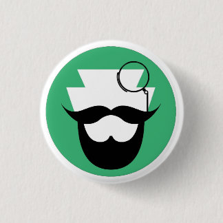 PA Bearded Gentlemen's Pin Ronde Button 3,2 Cm