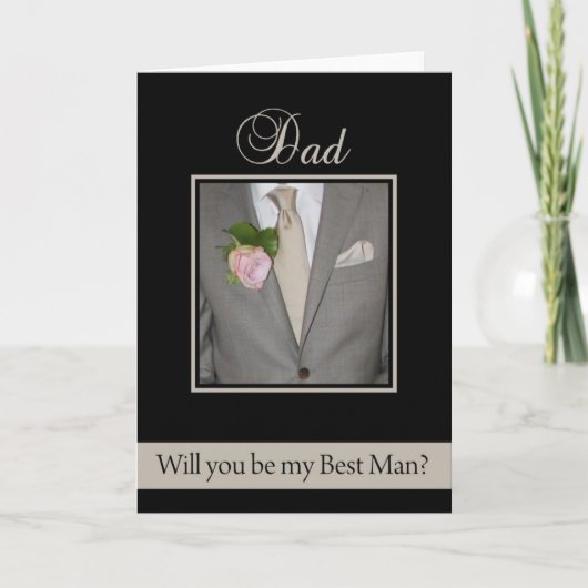Pa Best Man vraagt Grey Suit aan (Voorkant)