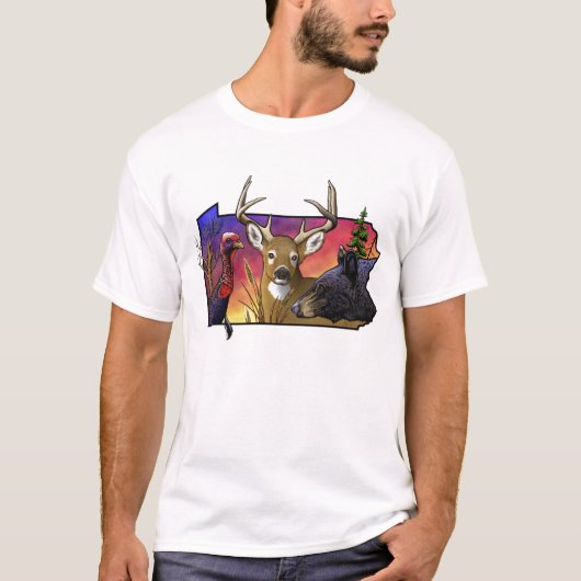 PA Big Game Animals T-shirt (Voorkant)