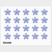 PA BLUE LOGO FYSICIËNTE ASSISTANT STER STICKER (Vel)