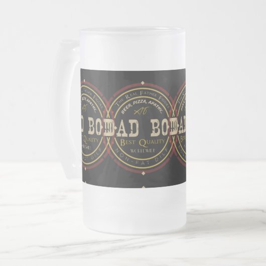 Pa Bod  Funny logo Matglas Bierpul (Voorkant links)