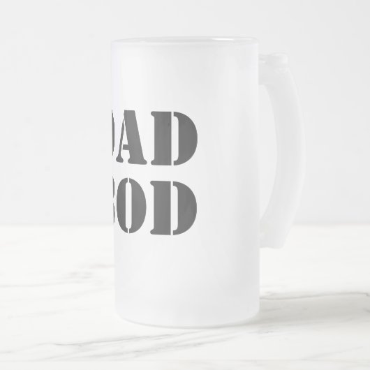 Pa Bod Funny Typografie Matglas Bierpul (Voorkant rechts)