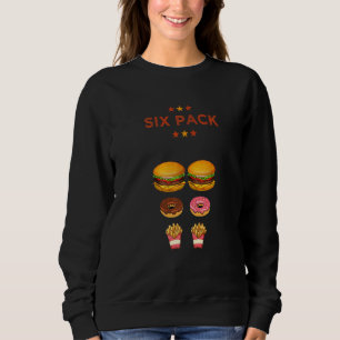 Pa Bod werkt aan mijn Six Pack Burger Donut Fries Trui