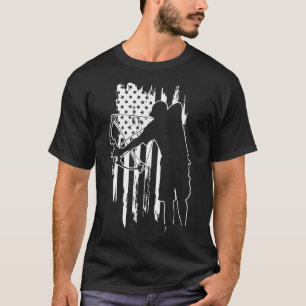 Pa Bowfish Archer American Flag T-shirt