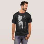 Pa Bowfish Archer American Flag T-shirt (Voorkant volledig)