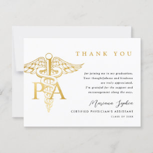 PA Caduceus Afstudeer Dank Je Briefkaart
