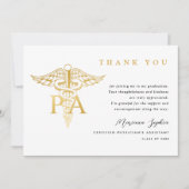 PA Caduceus Graduation Thank You Bedankkaart (Voorkant)