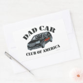 Pa Car Club Funny Parody Slogan Rechthoekige Sticker (Envelop)