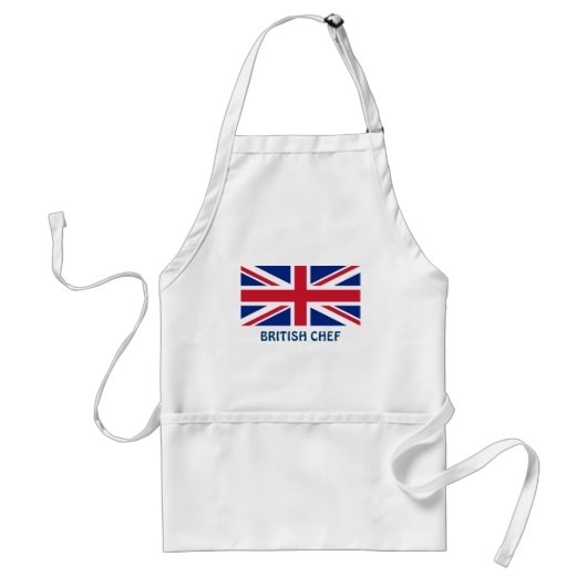 Pa Chef British Chef Apron Standaard Schort (Voorkant)