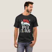 Pa Claus kerstpajama familie komt overeen met de k T-shirt (Voorkant volledig)